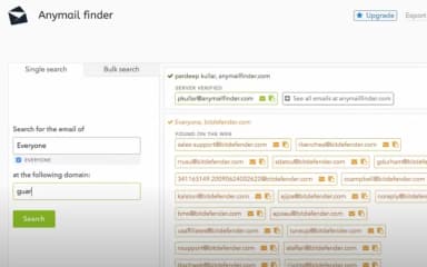Anymail Finder Search