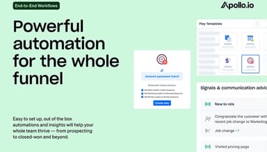 Apollo.io Powerful automation for the whole funnel