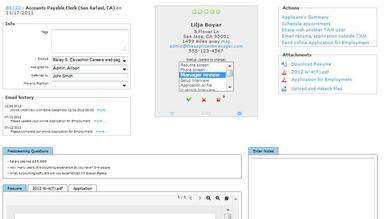 Applicant data
