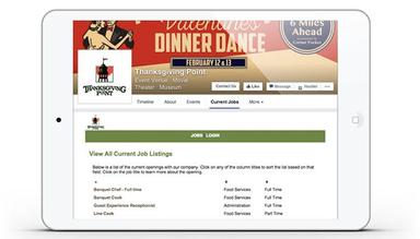 Application process Job listings
