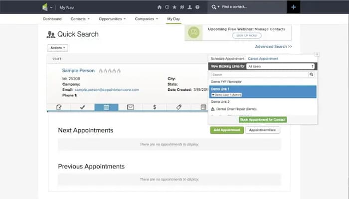 AppointmentCore Google Chrome