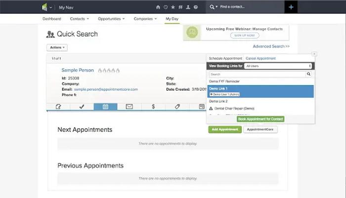 AppointmentCore Google Chrome