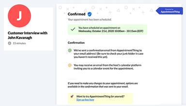 AppointmentThing-Confirmation-Page