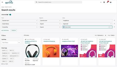 Aprimo Advanced Search Features