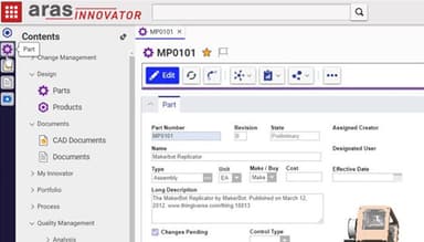 Aras Innovator PLM personalization