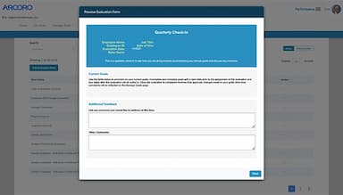 Arcoro Evaluation Timeframes