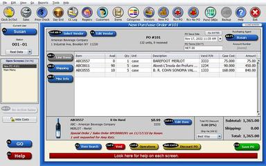 POS Purchasing Screen