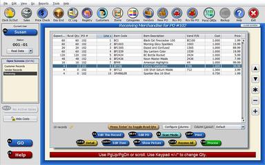 POS Receiving Screen