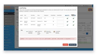 AscendTMS Logistics Software Load Posting