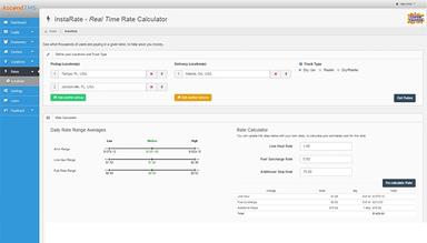 AscendTMS Logistics Software Rate Calculator