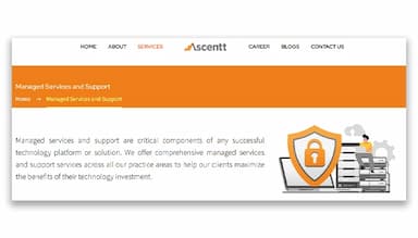 Ascentt Managed Services and Support