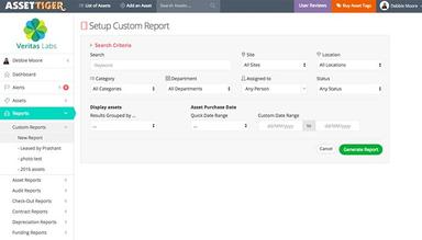 AssetTiger setup custom report