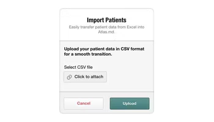 Atlas Import Patients