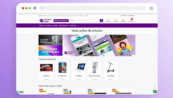 Atnova Shop Online Sales of Articles