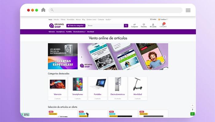 Atnova Shop Online Sales of Articles