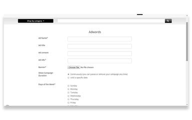Auction Software Managing Adwords
