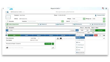 AutoRepair Cloud Repair Order