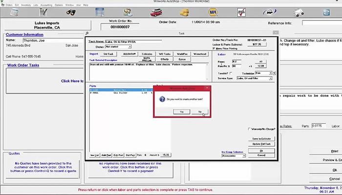 AutoShop Work Order Management