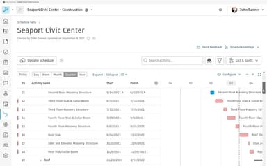 Autodesk Build schedule