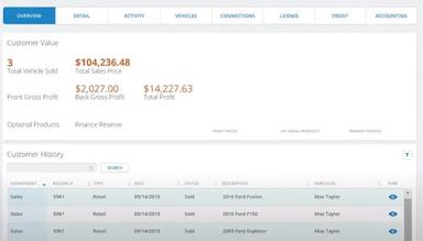 Autosoft DMS Customer History