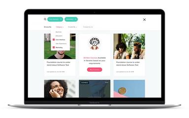 Auzmor Learn User Interface/Marketing
