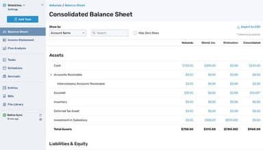 Avise Multi Entity Consolidation