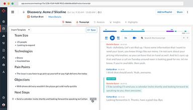 Avoma AI Generated Meeting Summaries