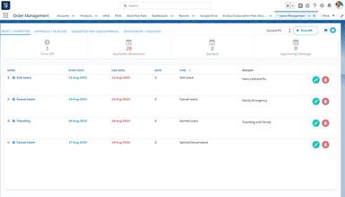 Axolt ERP Employee leave management