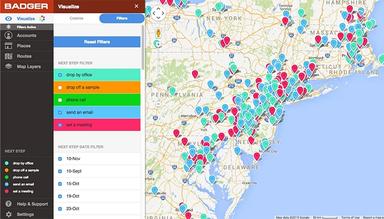 Badger Maps Colorize filters
