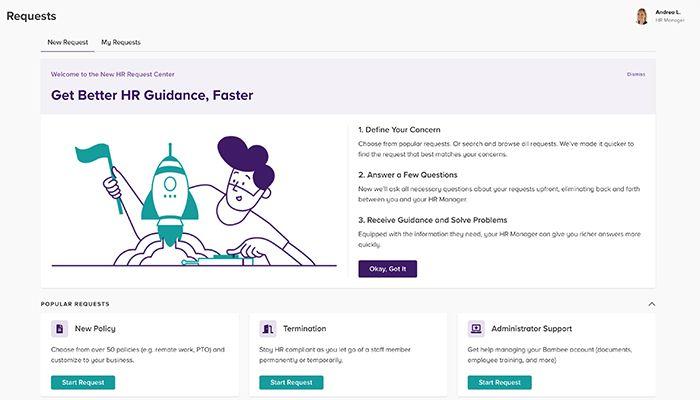 Bambee HR Request Portal
