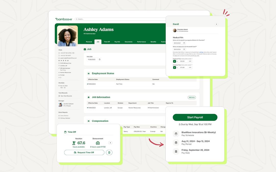 BambooHR Job Info Tab