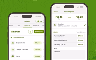 BambooHR Mobile-App Time Off