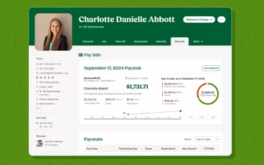 Bamboo Pay Info Tab