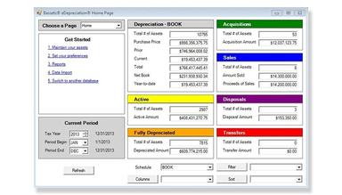 Bassets eDepreciation Home-Page Management