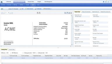 Invoice search