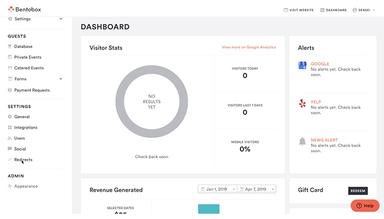 BentoBox dashboard