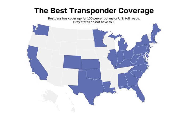 Bestpass Transponder Coverage