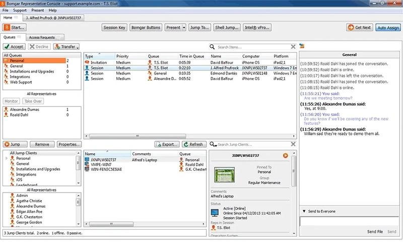 BeyondTrust Remote Support Representative Console