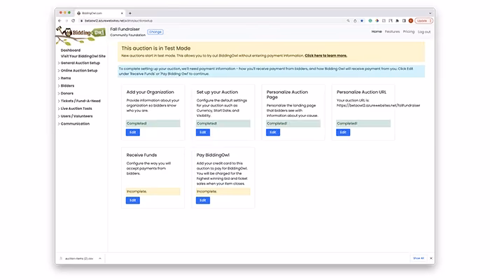 BiddingOwlcom-Dashboard