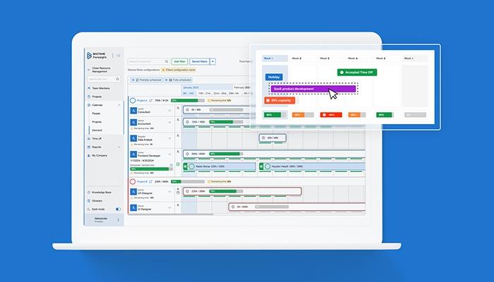 BigTime’s Resource Management software provides full visibility and control over your staff and project resources
