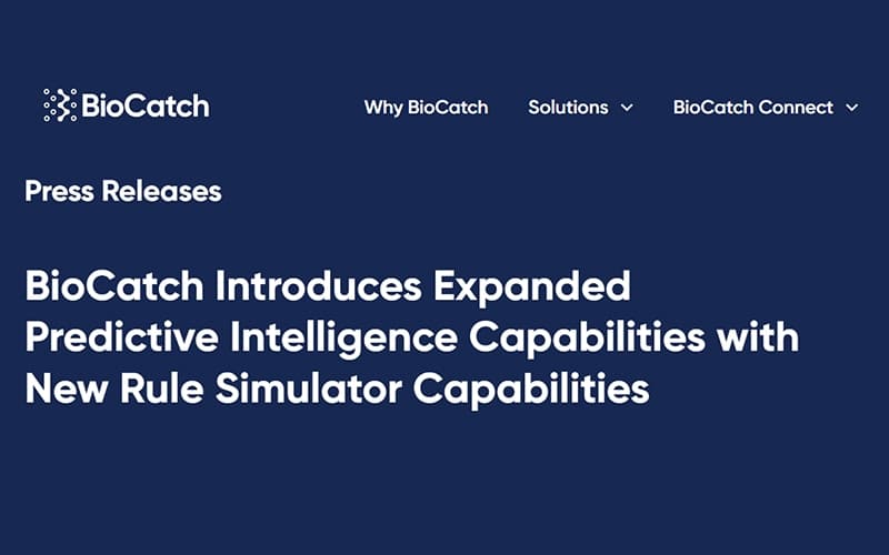 BioCatch Press Releases