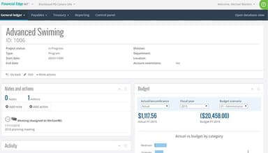 Blackbaud Financial Edge NXT General ledger