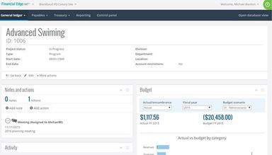 Blackbaud Financial Edge NXT General ledger