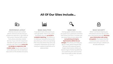 Blain Web Design All Of Our Sites