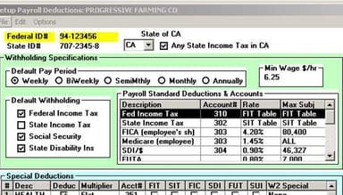 Blue Skies Accounting Set Up Employer Info