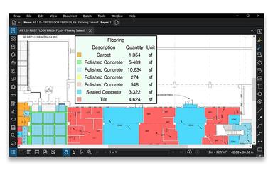 Bluebeam Revu Quantity Takeoffs