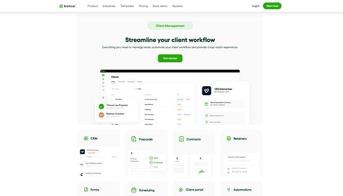 Bonsai Client Management