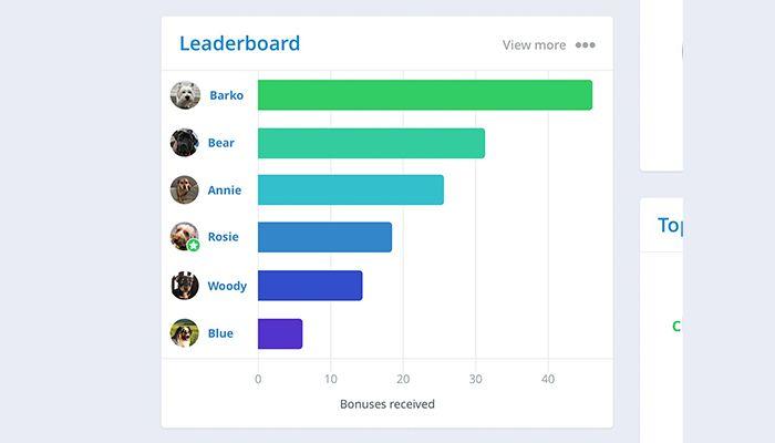 Bonusly Actionable data