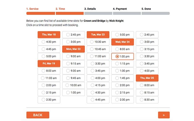 Bookly Booking Process