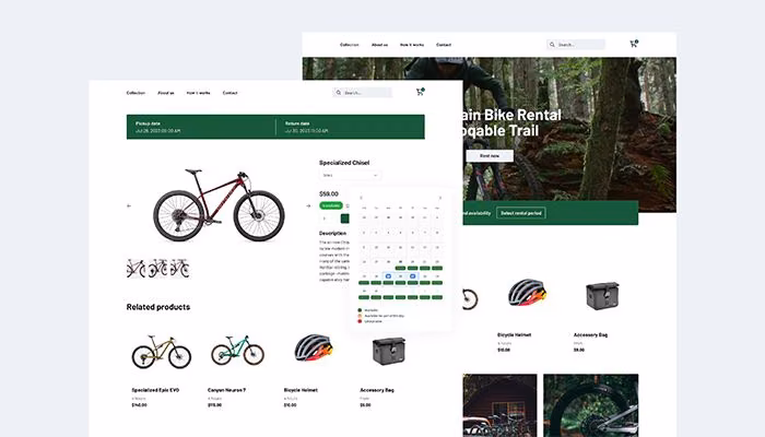 Website builder and integrations